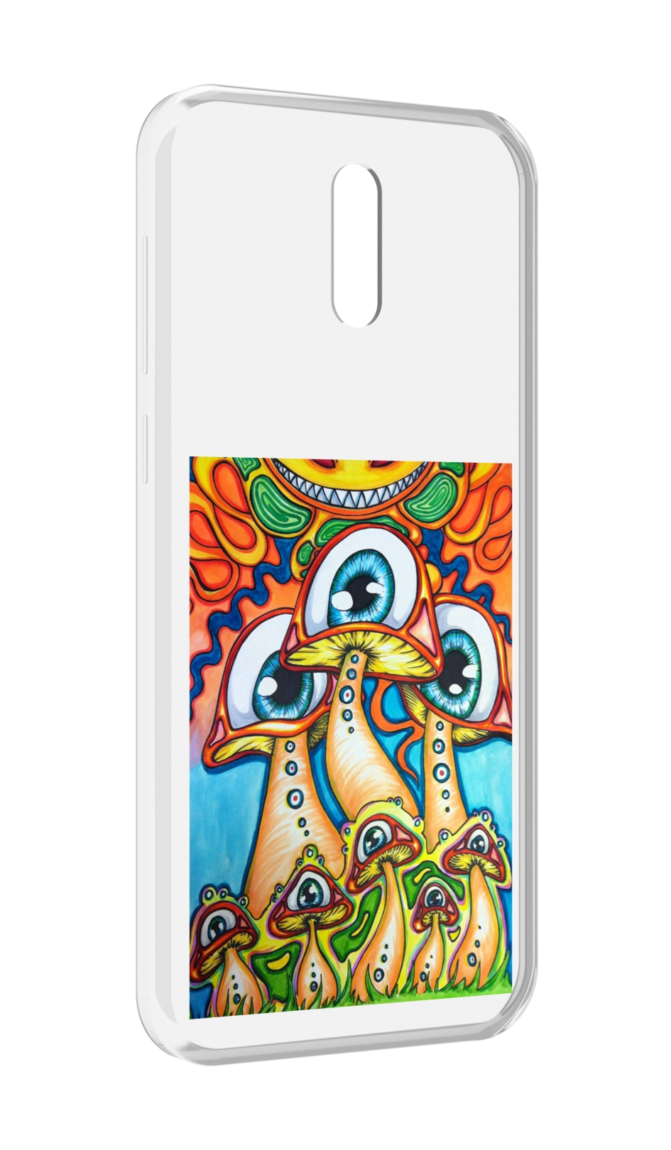 

Чехол MyPads грибы с глазами для Alcatel 3L (2019), Прозрачный, Tocco