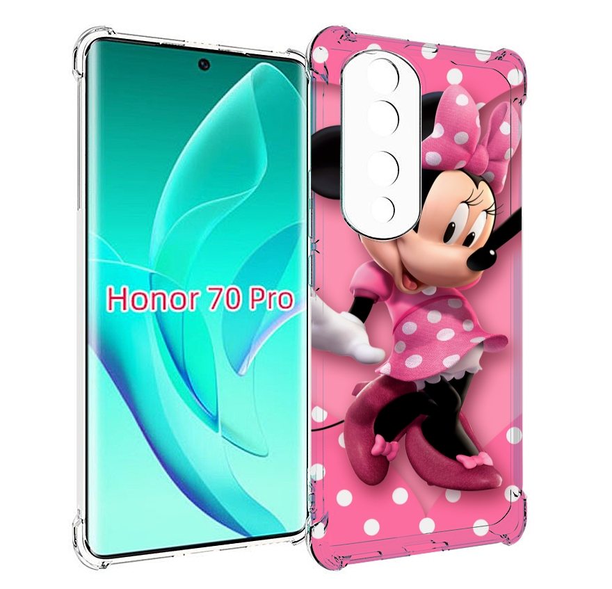 

Чехол MyPads Минни-Маус-в-сердце женский для Honor 70 Pro / 70 Pro Plus, Прозрачный, Tocco