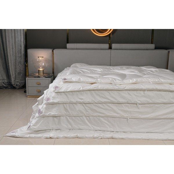 

Комплект одеял German Grass Alliance теплое пуховое и конопляное 150х200 2 шт, Белый, 32981520