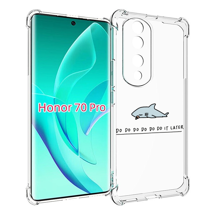 

Чехол MyPads Мини-акула для Honor 70 Pro / 70 Pro Plus, Прозрачный, Tocco