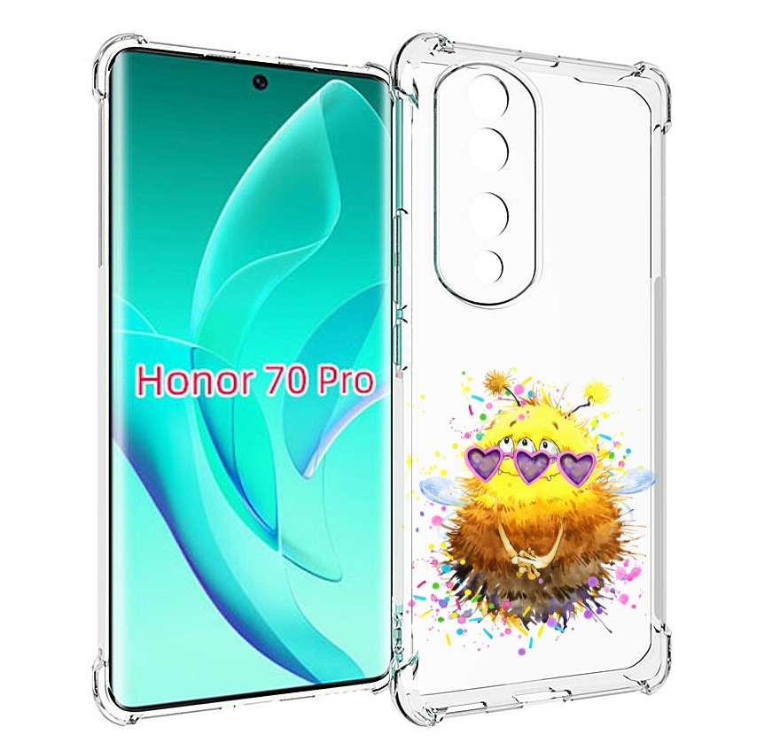 

Чехол MyPads Пушитый шмель для Honor 70 Pro / 70 Pro Plus, Прозрачный, Tocco
