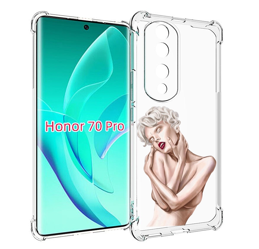 

Чехол MyPads Мигера женский для Honor 70 Pro / 70 Pro Plus, Прозрачный, Tocco
