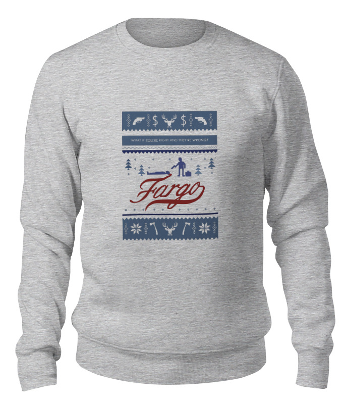 

Свитшот унисекс Printio Fargo (фарго) серый M, Fargo (фарго)