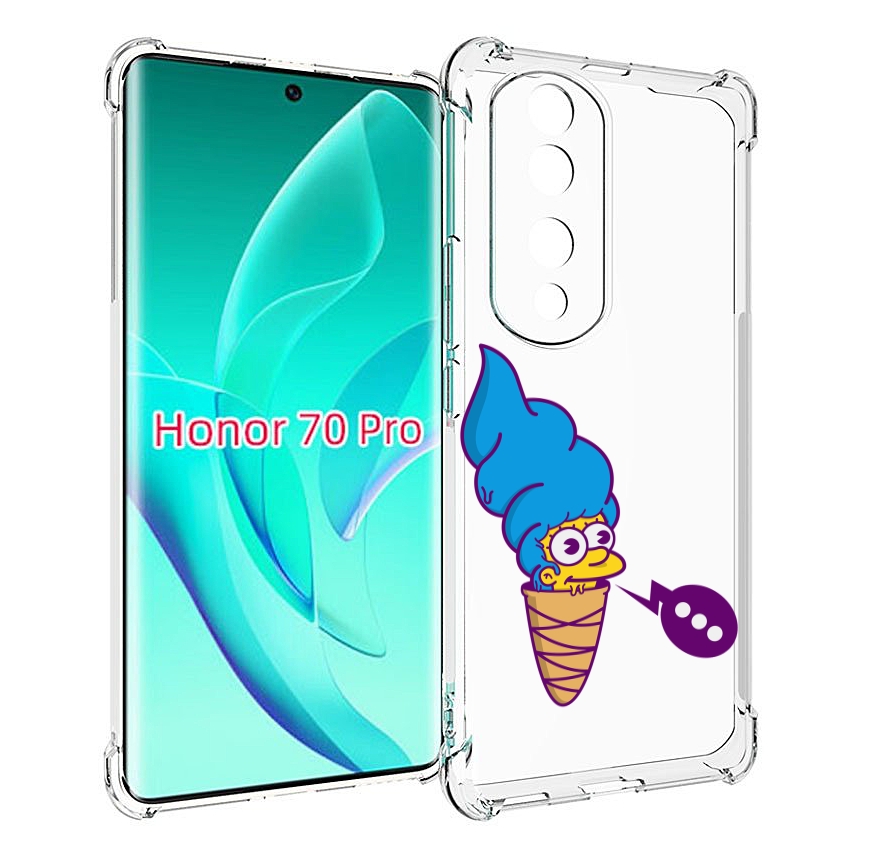 

Чехол MyPads Мардж-рожок для Honor 70 Pro / 70 Pro Plus, Прозрачный, Tocco