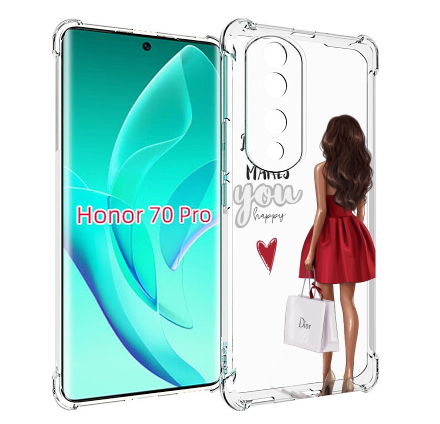 

Чехол MyPads Маленькие-радости женский для Honor 70 Pro / 70 Pro Plus, Прозрачный, Tocco