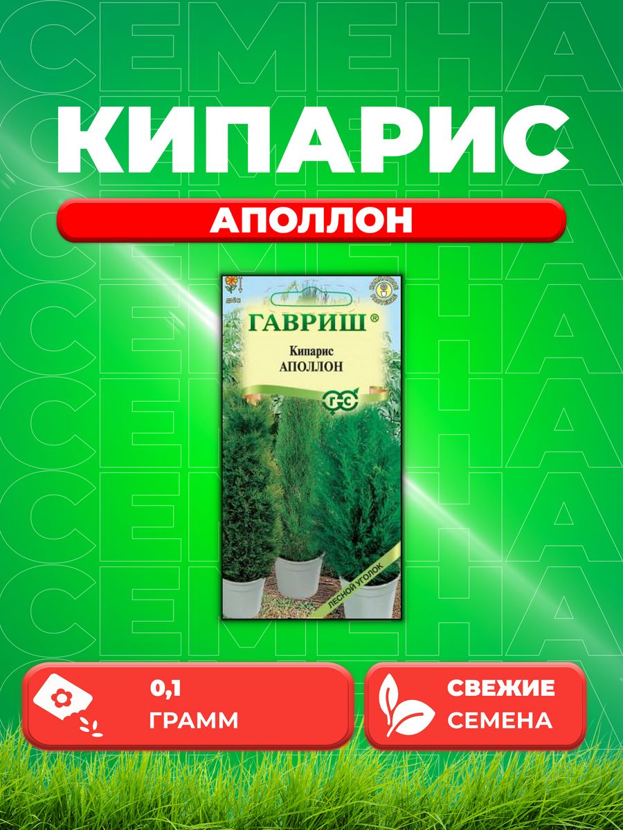 

Семена Кипарис Аполлон, 0,1г, Гавриш,