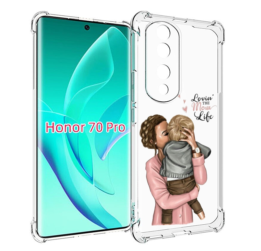 

Чехол MyPads Любовь-мамы детский для Honor 70 Pro / 70 Pro Plus, Прозрачный, Tocco