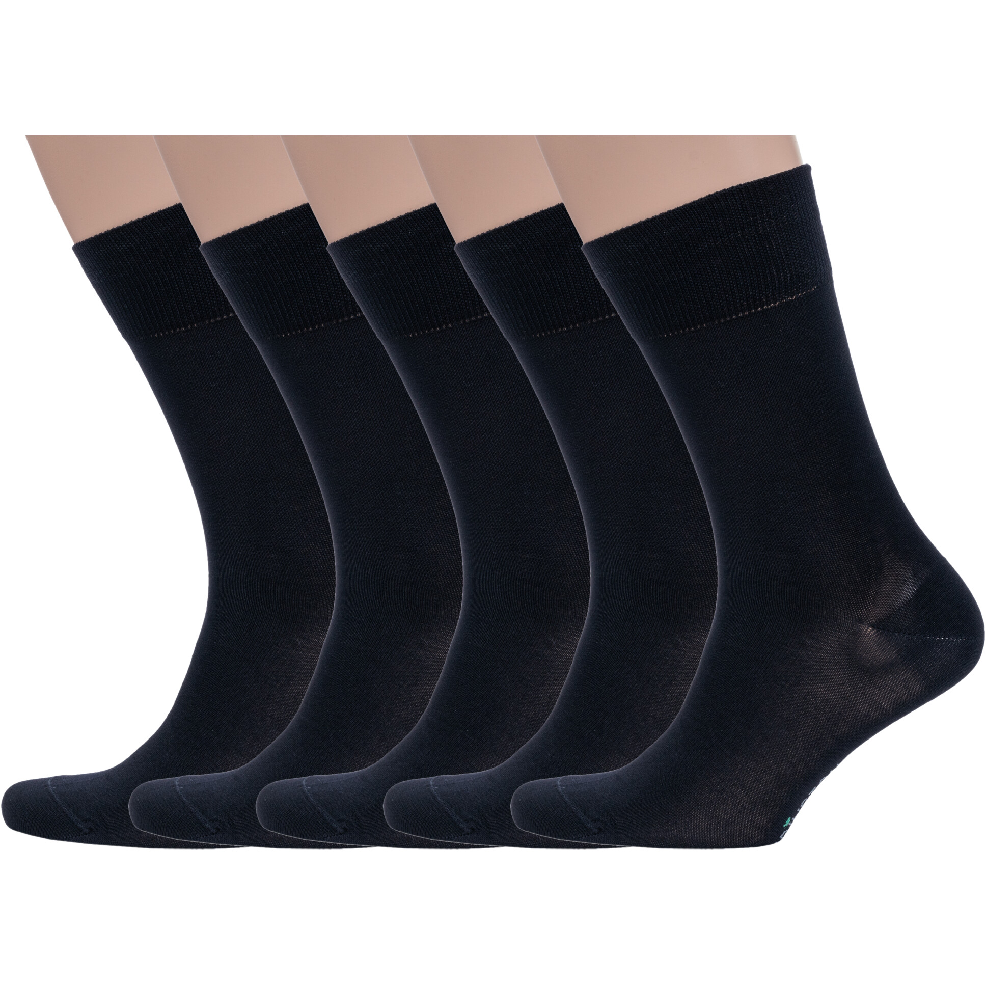 

Комплект носков мужских Grinston socks 5-15D3 черных 25, Черный, 5-15D3