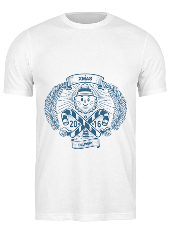 

Футболка мужская Printio Xmas 2016 1052754 белая 2XL, Xmas 2016 1052754