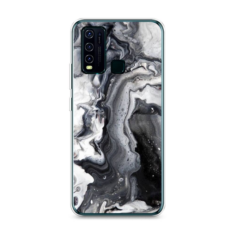 

Чехол Awog на Vivo Y30/Y50 "Бело-черные сложные полосы", Разноцветный, 262650-3
