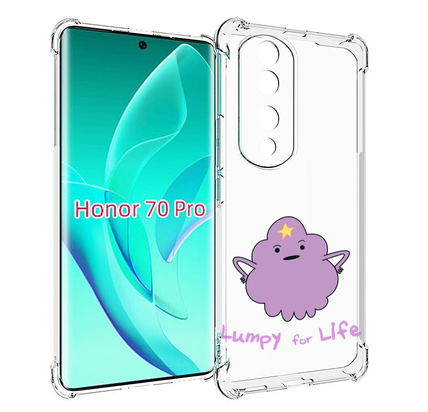 

Чехол MyPads Принцесса пупырчатого королевства для Honor 70 Pro / 70 Pro Plus, Прозрачный, Tocco