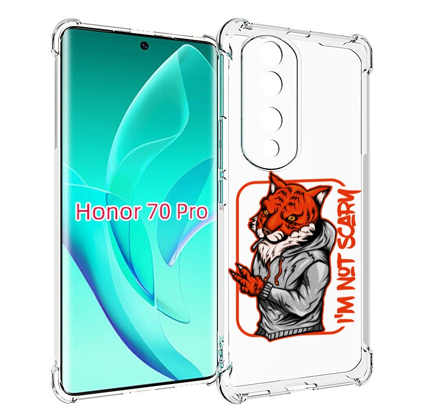 

Чехол MyPads Лис для Honor 70 Pro / 70 Pro Plus, Прозрачный, Tocco