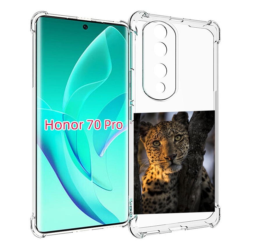 

Чехол MyPads Леопард для Honor 70 Pro / 70 Pro Plus, Прозрачный, Tocco