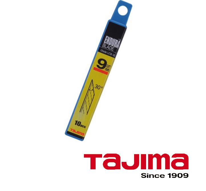 Лезвия сменные TAJIMA Endura LCB-39, 9мм,обламывающиеся для трафаретных ножей,10шт.футляр трапециевидные лезвия д ножей vira