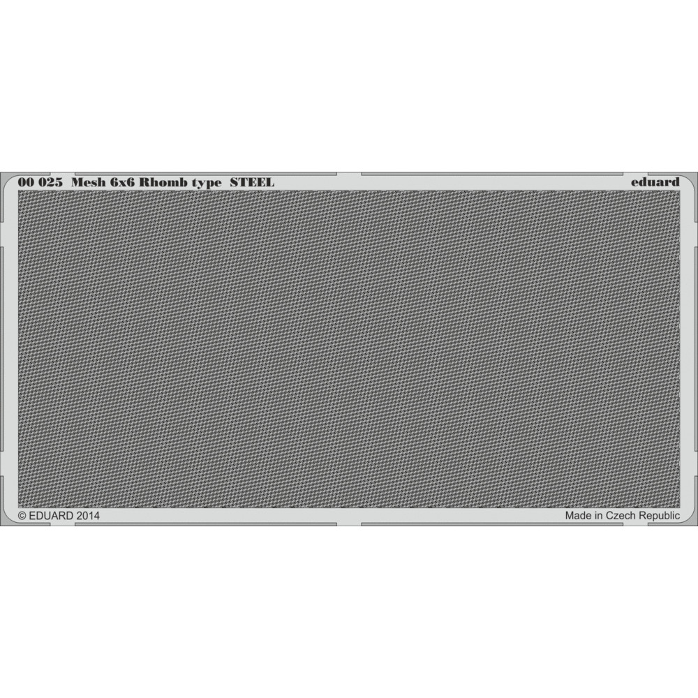 

00025 Eduard Фототравление для Mesh 6x6 Rhomb type STEEL, Однотонный, 00025