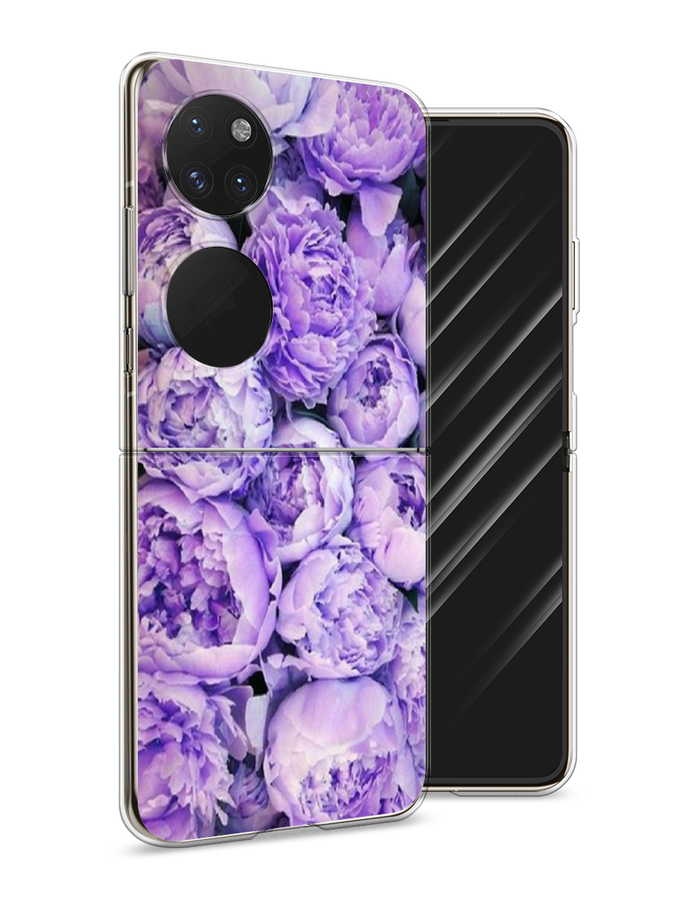 

Чехол Awog на Huawei P50 pocket "Пионы сиреневые", Фиолетовый;голубой, 6107450-8