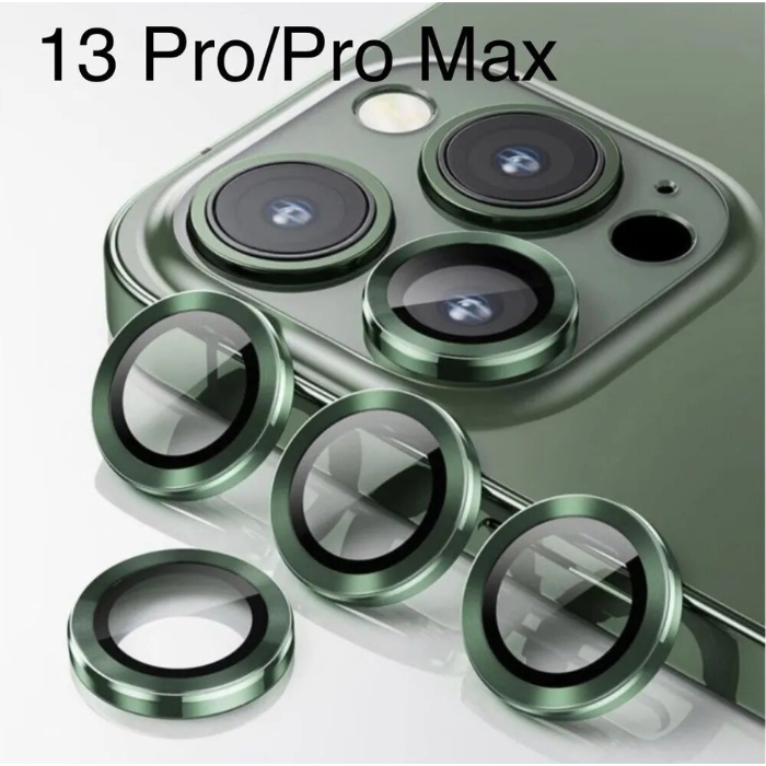 

Защитное стекло камеры iPhone 13 Pro/13 Pro Max металлик (зеленый)