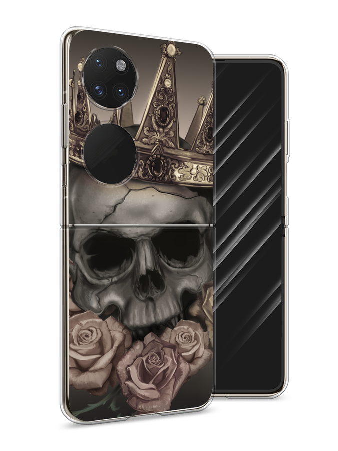 

Чехол Awog на Huawei P50 pocket "Череп 22", Серый;черный;бежевый, 6107450-9