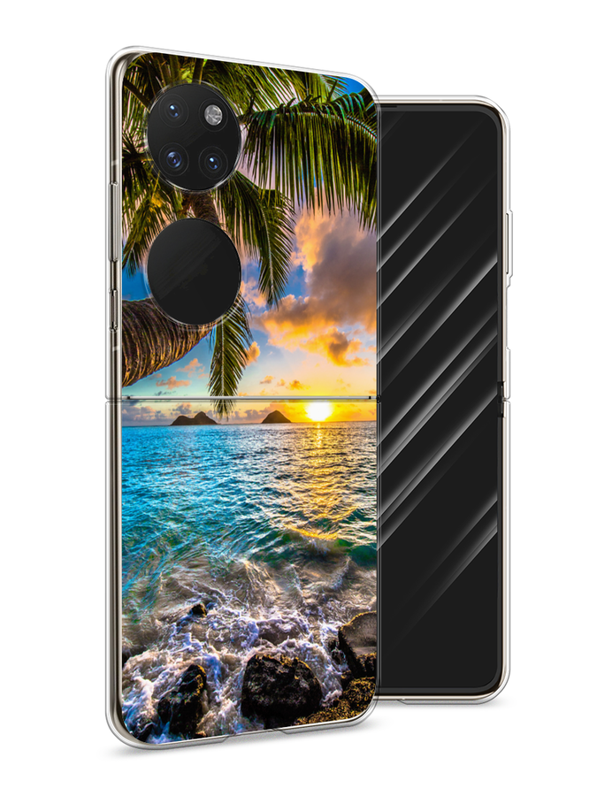 

Чехол Awog на Huawei P50 pocket "Восход 5", Голубой;желтый;зеленый, 6107450-4