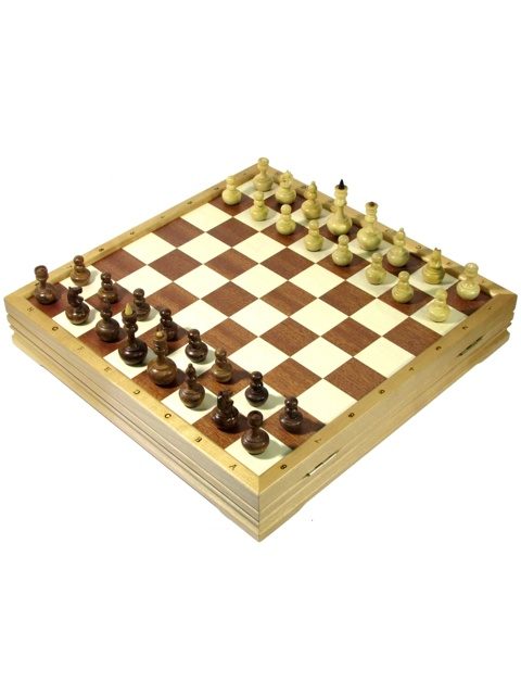 Игровой набор - шахматы Неваляшки + шашки 36*36  см 999-RTA-3369