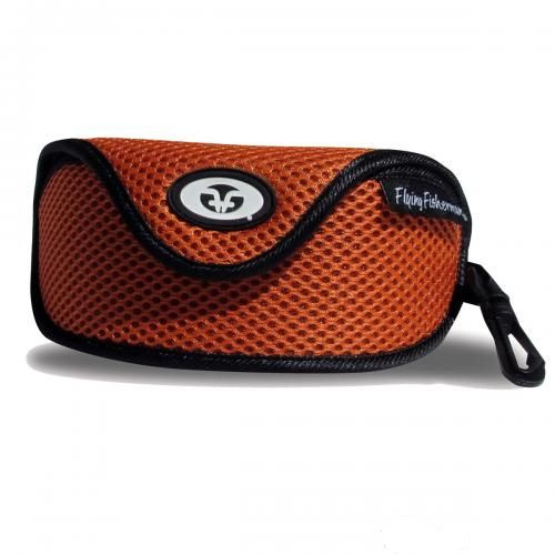 Чехол Flying Fisherman полужесткий 7603 Sunglass Case W/ Clip, Orange Mesh