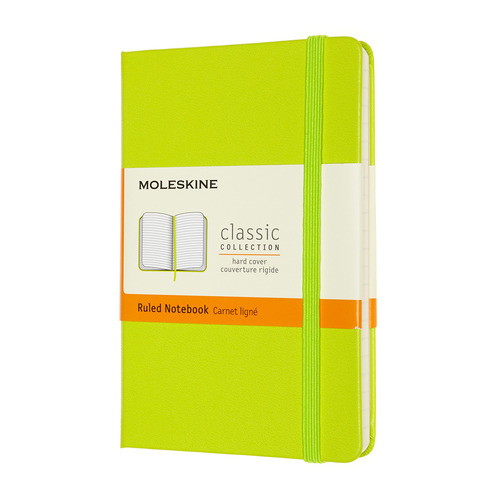 

Блокнот Moleskine Classic, 192стр, в линейку, твердая обложка, лайм [mm710c2]