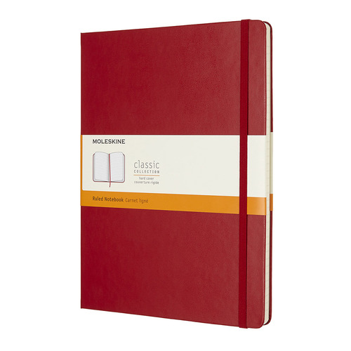 

Блокнот Moleskine CLASSIC, 192стр, в линейку, твердая обложка, красный [qp090f2]