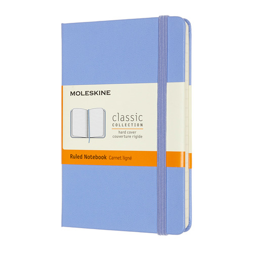

Блокнот MOLESKINE Classic, 192стр, в линейку, твердая обложка, голубая гортензия [mm71