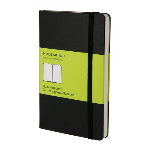 

Блокнот Moleskine CLASSIC, 192стр, без разлиновки, твердая обложка, черный [qp012]