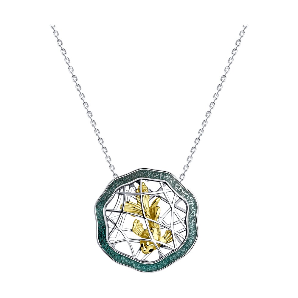 

Колье из серебра 55 см Diamant 94-170-01826-1, эмаль, 94-170-01826-1