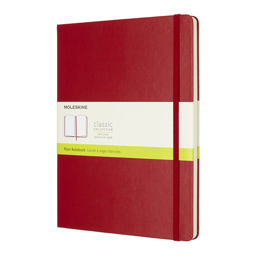 

Блокнот Moleskine Classic, 192стр, без разлиновки, твердая обложка, красный [qp092f2]