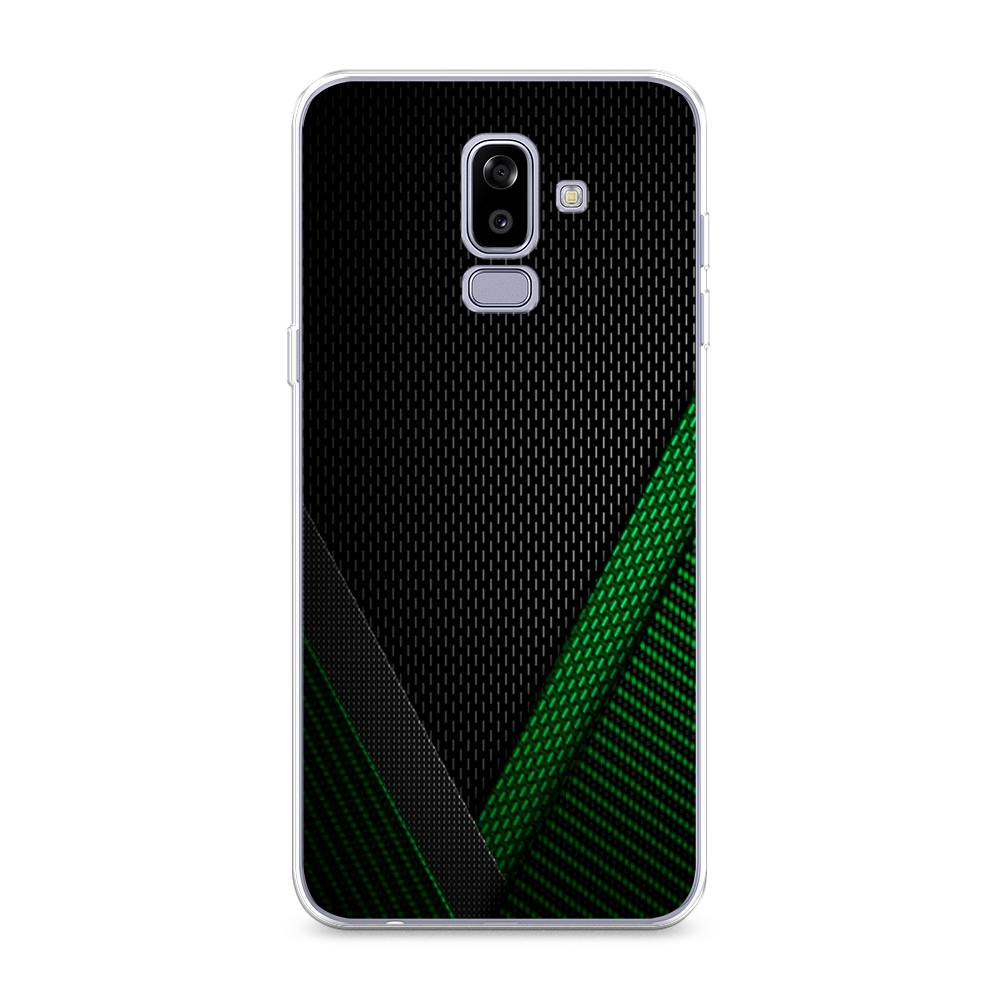 

Чехол Awog на Samsung Galaxy J8 "Зеленый карбон", Черный;зеленый, 26550-3
