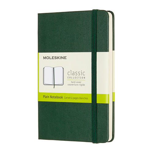 

Блокнот MOLESKINE Classic 192стр без разлиновки твердая обложка зеленый [qp012k15]