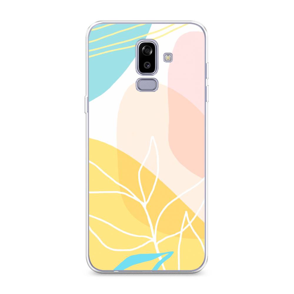 

Чехол Awog на Samsung Galaxy J8 "Летнее настроение", Желтый;голубой;розовый, 26550-10