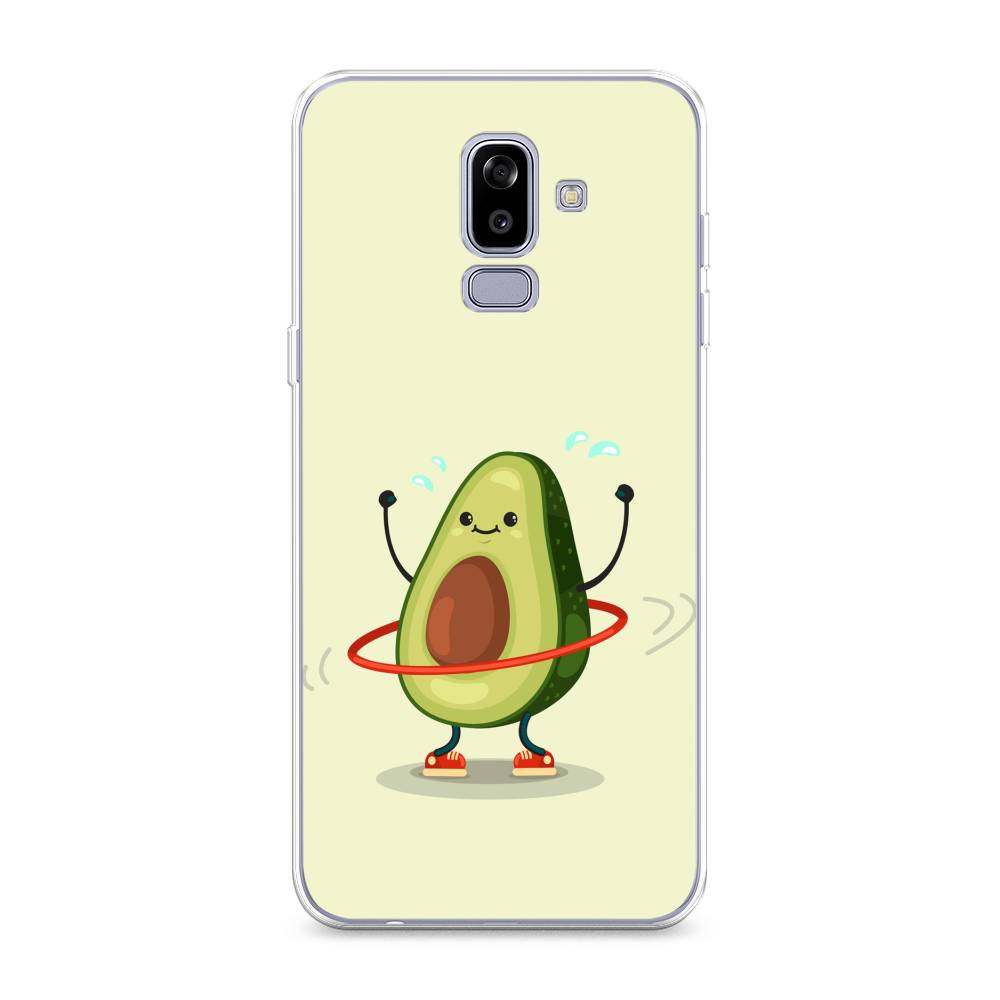 

Чехол Awog на Samsung Galaxy J8 "Авокадо с обручем", Бежевый, 26550-10