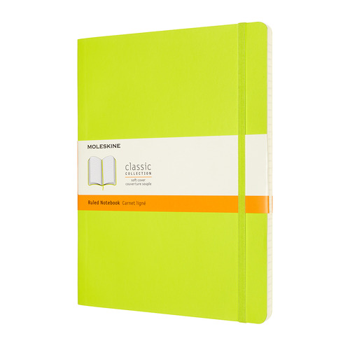 

Блокнот Moleskine Classic Soft, 192стр, в линейку, мягкая обложка, лайм [qp621c2]