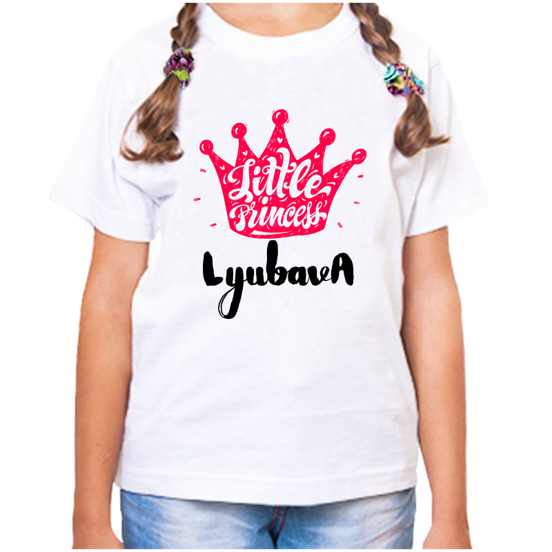 

Футболка девочке белая 34 р-р little princess любава, Белый, fdd_little_princess_Lyubava