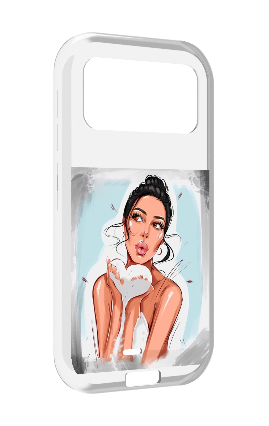 

Чехол MyPads девушка-с-пеной женский для Oukitel F150 H2022, Прозрачный, Tocco