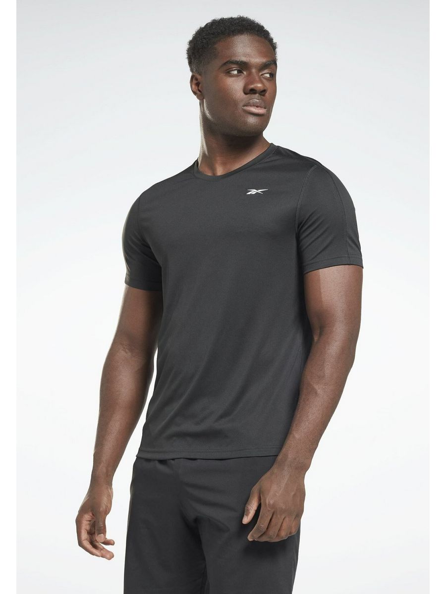 

Футболка мужская Reebok RE542D18V черная M, Черный, RE542D18V