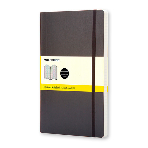 

Блокнот Moleskine Classic Soft 192стр в клеточку мягкая обложка черный [qp617]