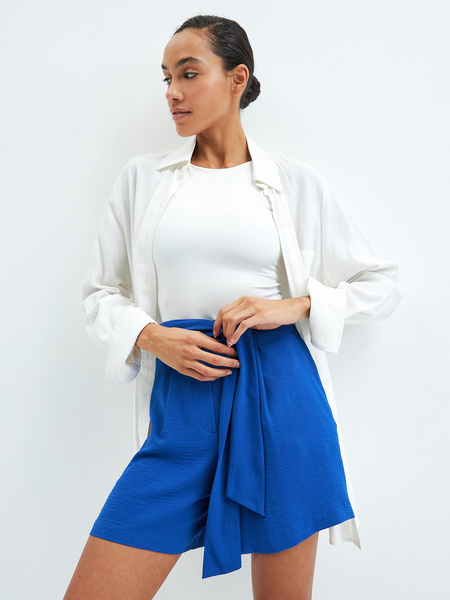 

Шорты женские ZARINA 3225101751 синие XS, Синий, 3225101751