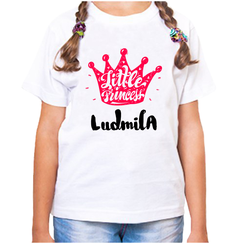 

Футболка девочке белая 36 р-р little princess людмила, Белый, fdd_little_princess_ludmila