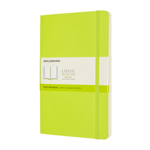 

Блокнот Moleskine Classic Soft, 192стр, без разлиновки, мягкая обложка, лайм [qp618c2