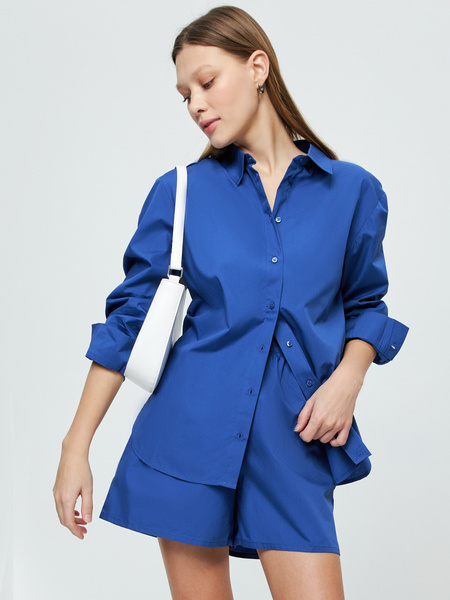 

Рубашка женская ZARINA 3225237337 синяя XL, 3225237337