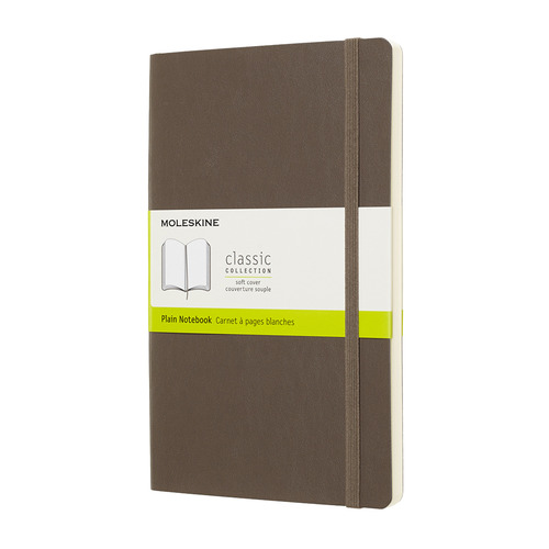 

Блокнот Moleskine Classic Soft, 192стр, без разлиновки, мягкая обложка, коричневый [q
