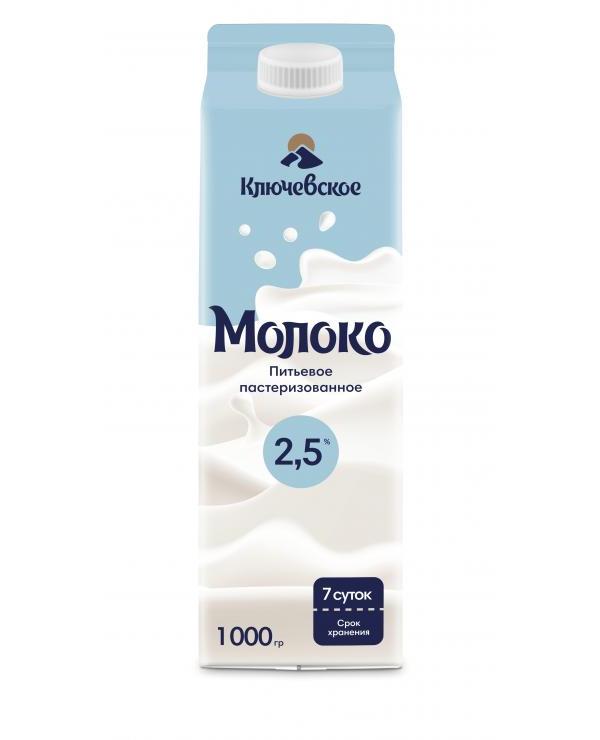

Молоко 2.5% коровье пастеризованное 1 л Ключевское БЗМЖ
