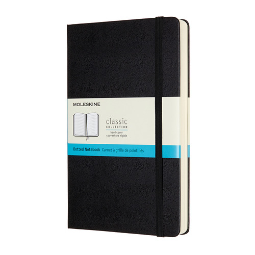 Блокнот Moleskine Classic Expended, 400стр, пунктир, твердая обложка, черный [qp066exp