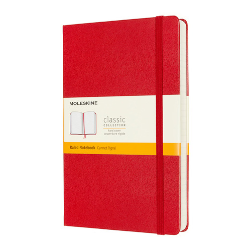 

Блокнот MOLESKINE Classic Expended, 400стр, в линейку, твердая обложка, красный [qp060