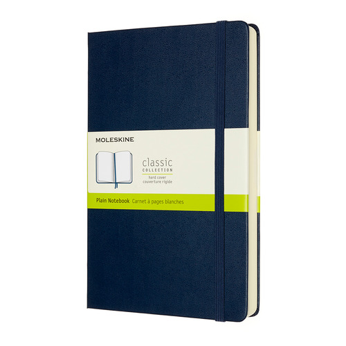 

Блокнот Moleskine Classic Expended 400стр без разлиновки твердая обложка синий сап