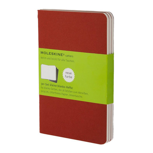 

Блокнот Moleskine CAHIER JOURNAL, 80стр, без разлиновки, клюквенный [ch118]
